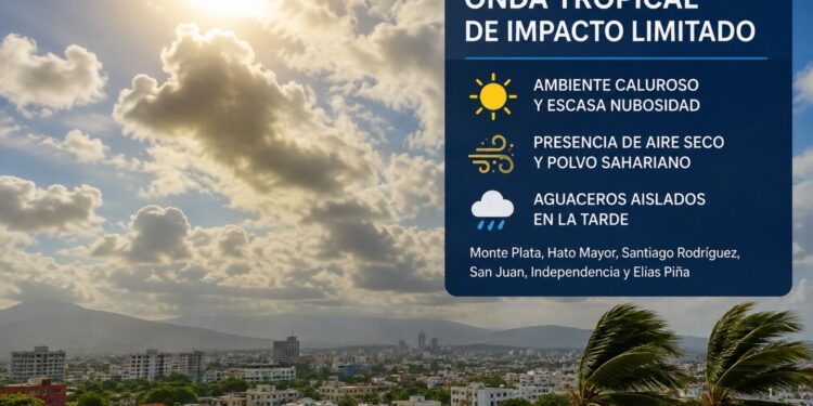 Onda tropical tendrá impacto limitado en República Dominicana