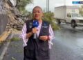 Una camioneta atropelló a la reportera Alma de la Rosa y al camarógrafo Cristo Morales