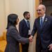 Presidente Luis Abinader y la presidente interina de Venezuela Delcy Rodríguez