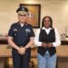 Diputada de Elías Piña, Millys Martínez y director de la Policía Nacional Ernesto Rafael Rodríguez García/ Fuente Externa