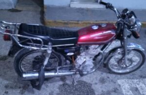 Motocicleta en la que se trasladaban/Fuente Externa
