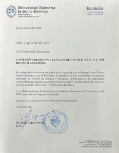 Comunicado de la UASD