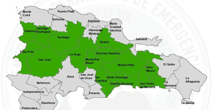 COE mantiene alerta verde por aguaceros y tormentas