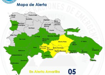 COE mantiene 22 demarcaciones bajo alerta por lluvias