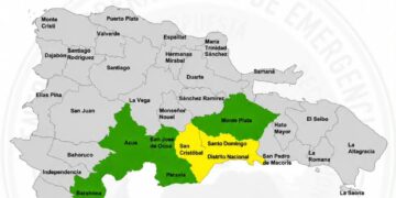 COE eleva a amarilla alerta para Santo Domingo y San Cristóbal