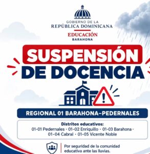 Comunicado de suspensión de docencia