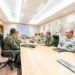Ministro de Defensa Carlos Antonio Fernández Onofre durante reunión de evaluación estratégica sobre la crisis en Haití y la seguridad fronteriza.