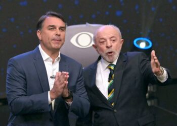 Flávio Bolsonaro y Luiz Inácio Lula da Silva/Fuente AFP