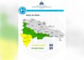 COE coloca cuatro provincias del Suroeste en alerta amarilla por lluvias